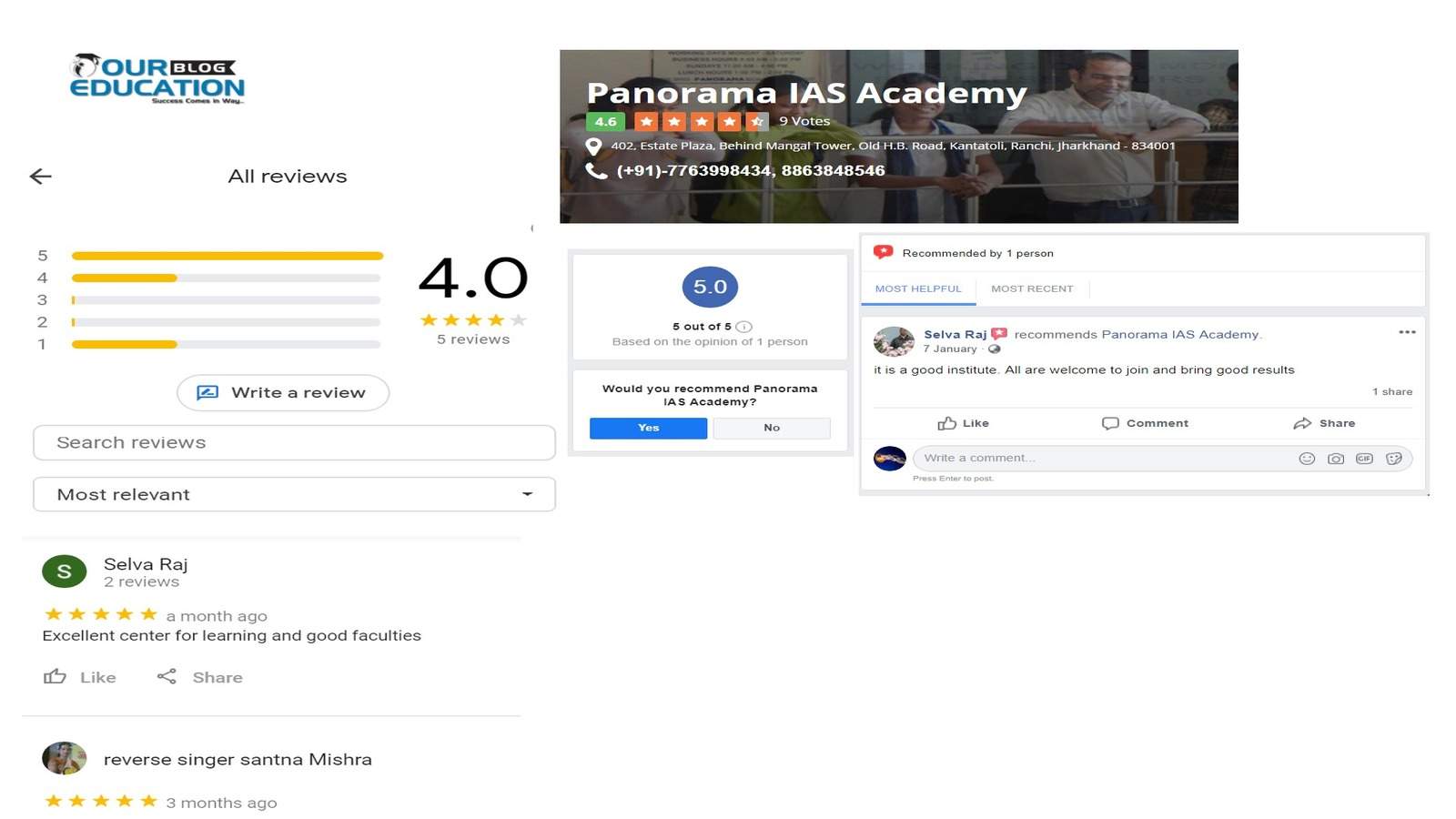 Panorama IAS Academy Ranchi