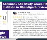Abhimanu IAS Group study Chandigarh Reviews