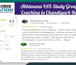 Abhimanu IAS Study Group PCS preparation in Chandigarh Review