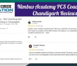 Nimbus Academy PCS Coaching in Chandigarh Review
