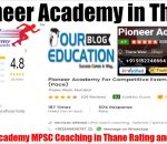 Pioneer Academy MPSC Coaching in Thane review