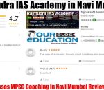 Rajmudra IAS Academy MPSC Coaching in Navi Mumbai review