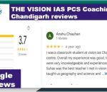 THE VISION IAS PCS chandigarh reviews