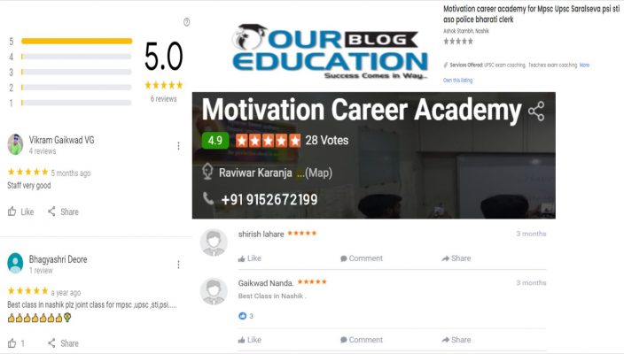 Motivation Academy MPSC Coaching in Nashik reviews