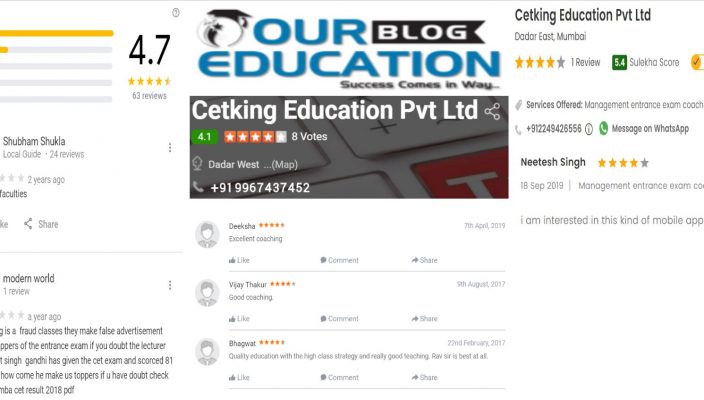 CETKing CAT Classes In Dadar Mumbai Review