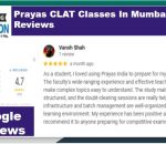 CLAT classes prayas coaching reviews mumbai