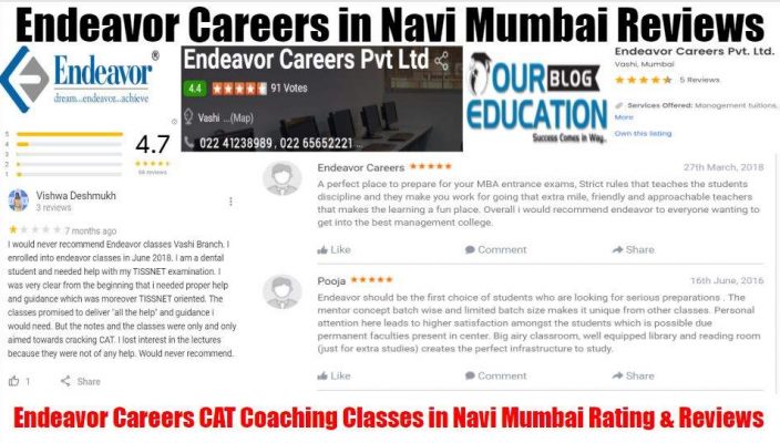 Endeavor Careers CAT Coaching Classes In Navi Mumbai Review