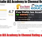 Eva Stalin IAS Academy Chennai