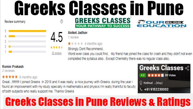 Greeks Classes NEET Coaching Center in Pune Reviews.