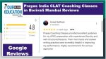 Pyraya CLAT Coaching borivilla reviews