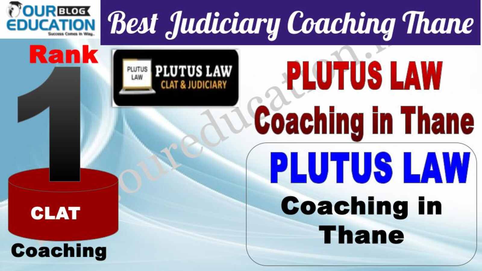 Rank 1. Plutus LAW CLAT Coaching in Thane