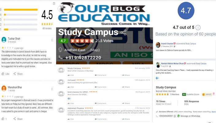 Study Campus SSC Coaching Classes In Mumbai Review