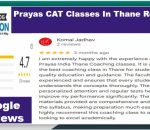 Thane Reviews of prayas CAT classes