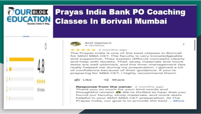 prayas India Bank po coaching in brovillia mumbai