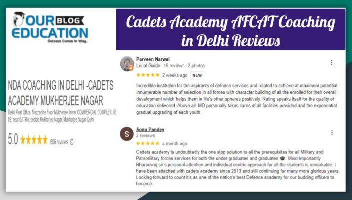Cadets Academy AFACT Coaching in Delhi Reviews
