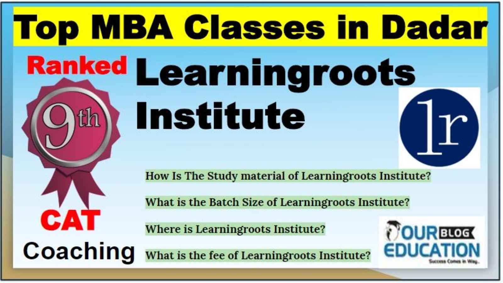 Top CAT Coaching Institute in Dadar