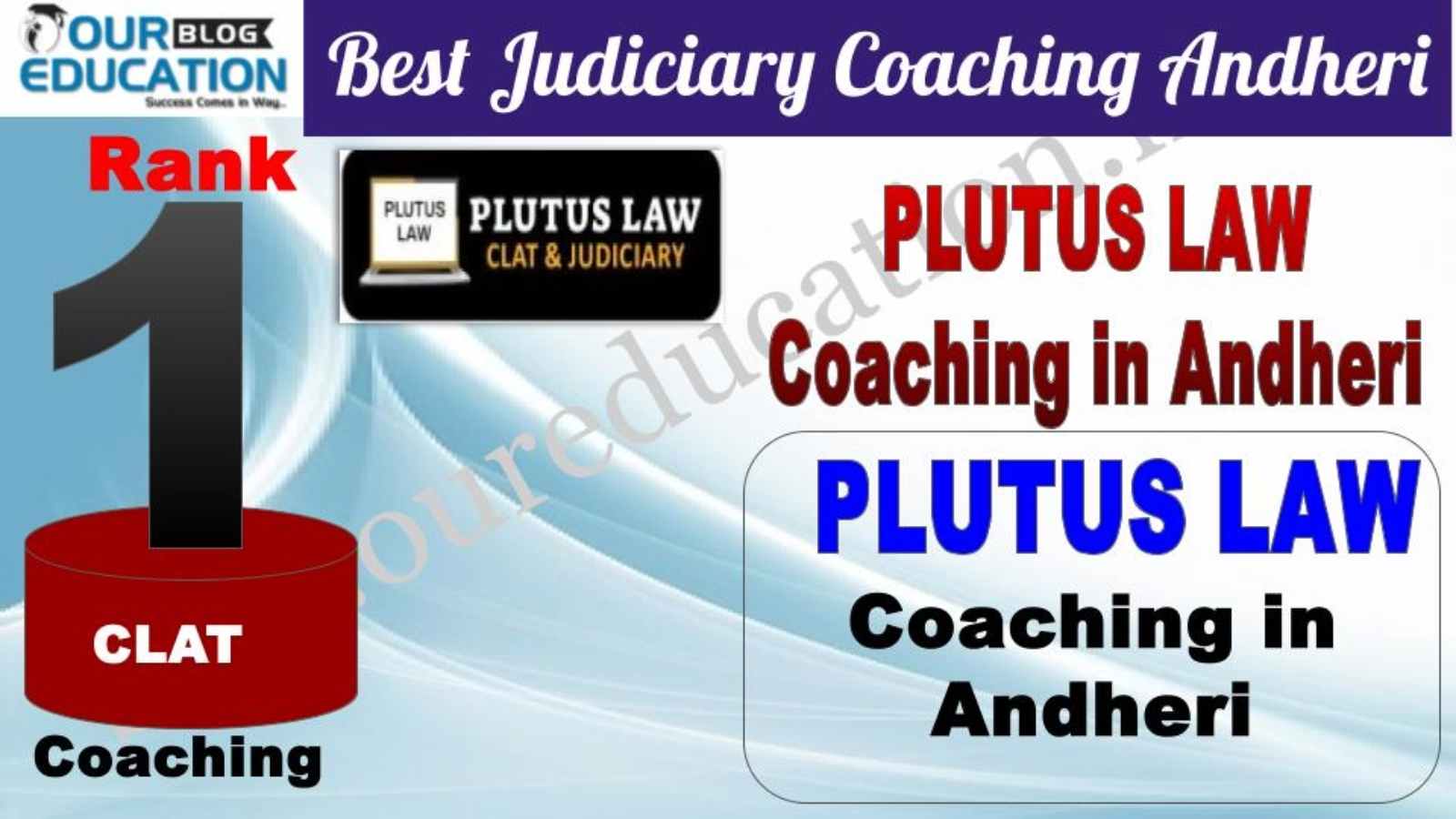 Rank 1. Plutus LAW CLAT Coaching in Andheri