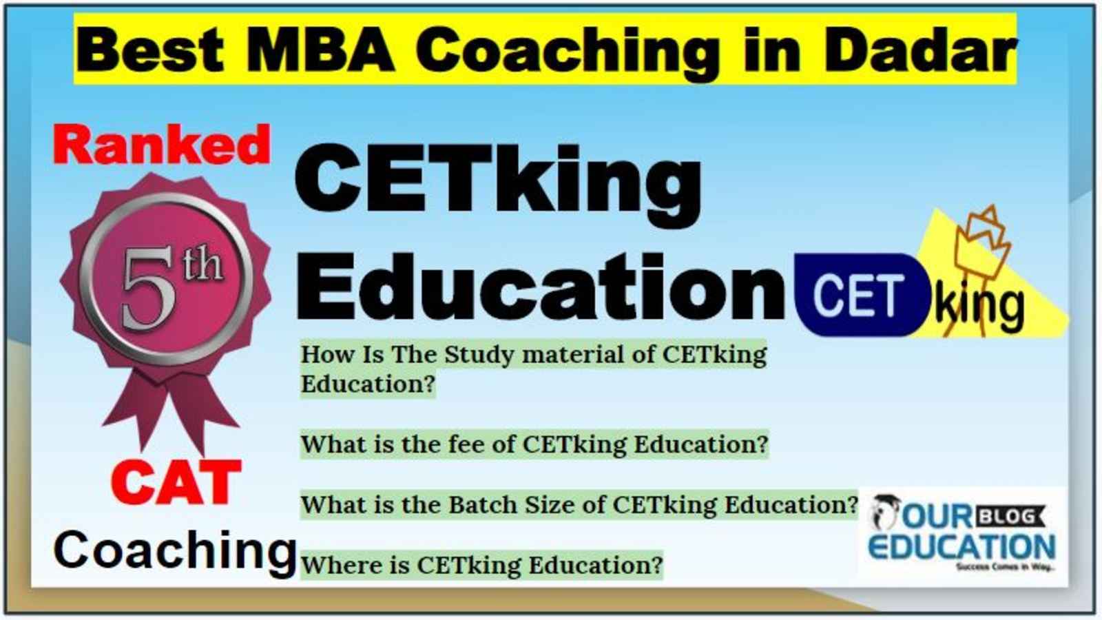 Best CAT Classes in Dadar