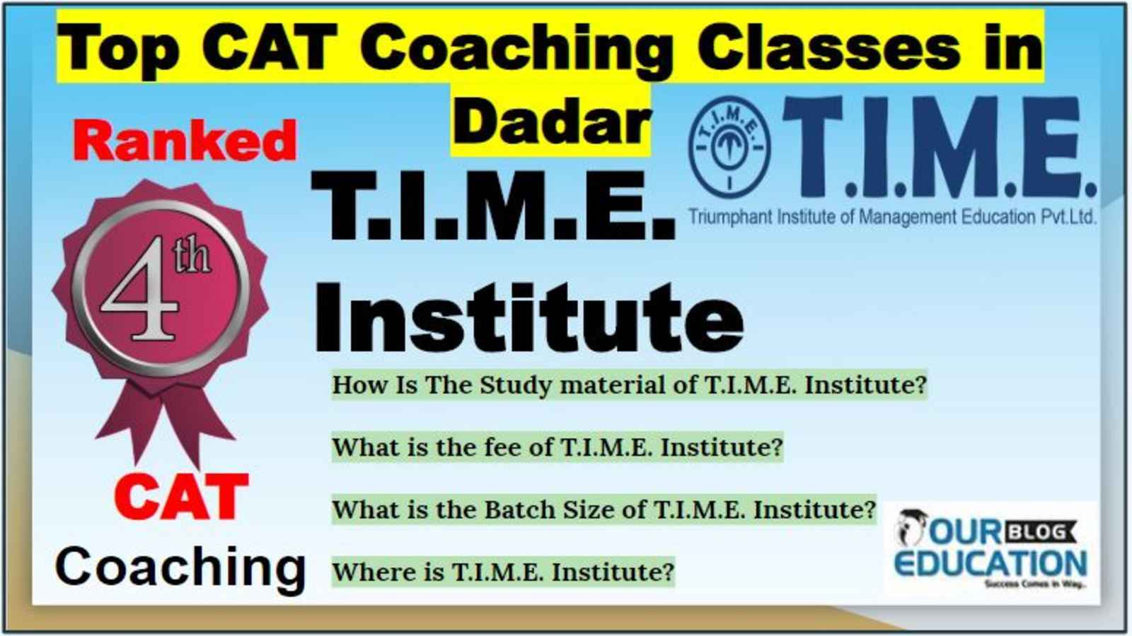 Top CAT Coaching Classes in Dadar