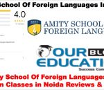 Amity School Of Foreign Languages For German Classes In Noida Review