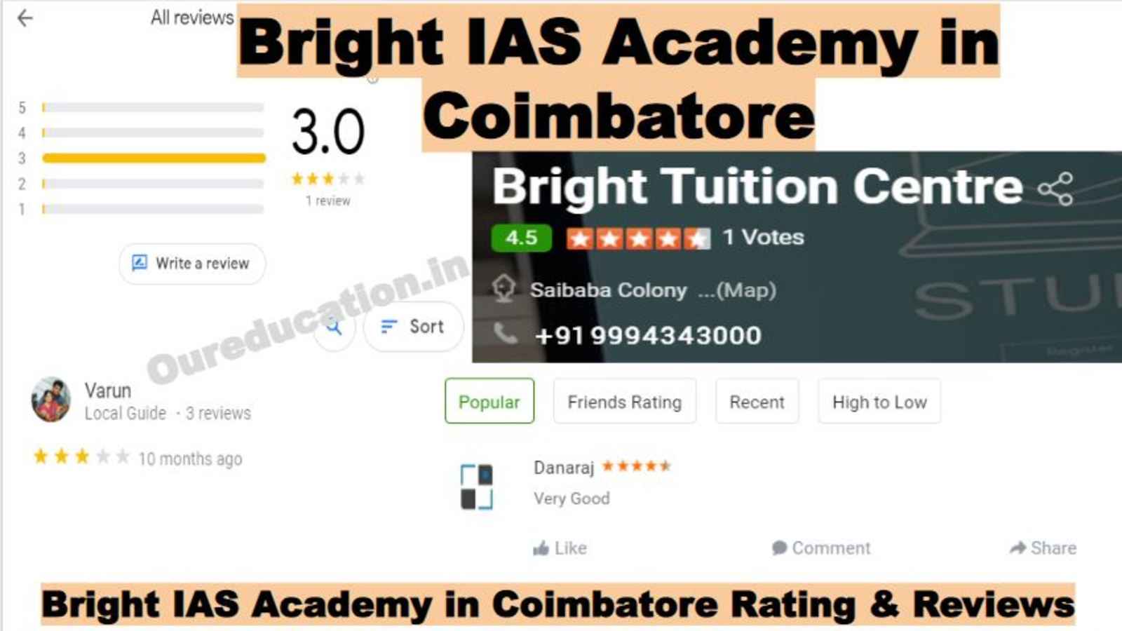 Bright IAS Academy on Coimbatore