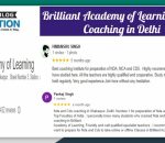 Brilliant Academy of Learning NDA Coaching in Delhi Reviews