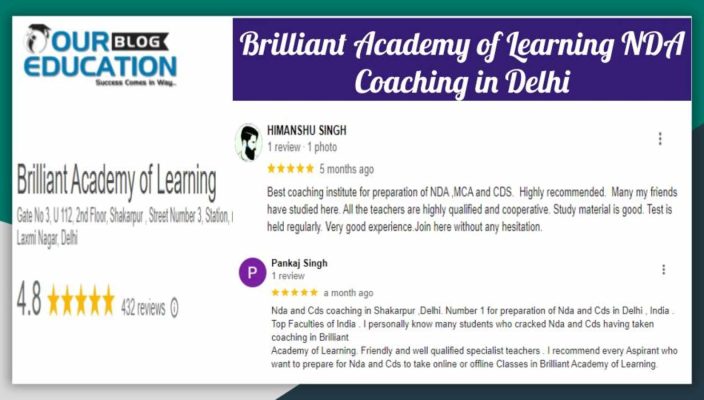 Brilliant Academy of Learning NDA Coaching in Delhi Reviews