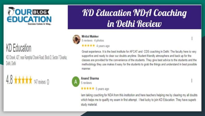 KD Education NDA Coaching in Delhi Review