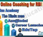 Best Online Coaching Institute for RBI Exam