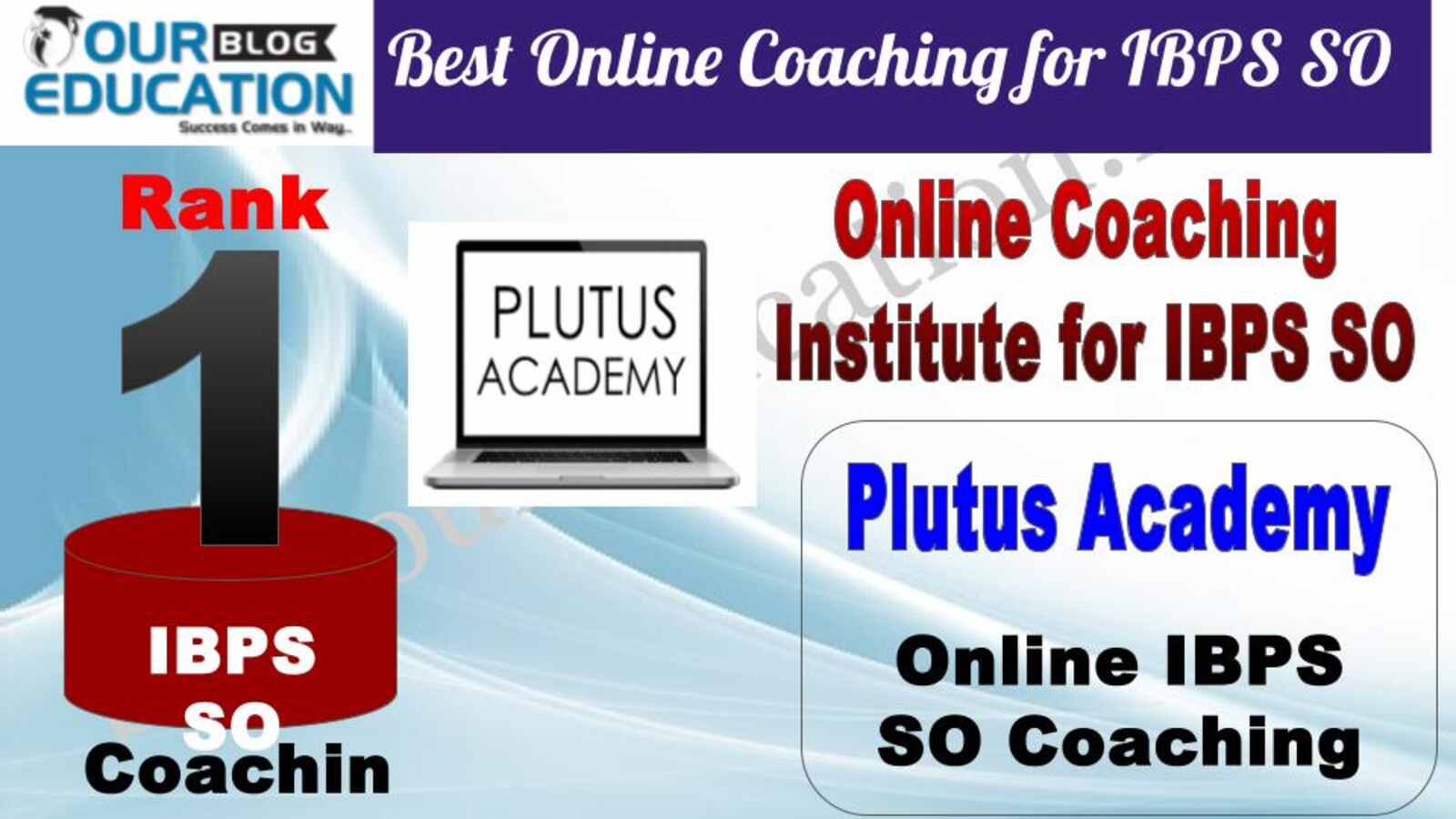 Rank 1 Plutus Academy Best Online Coaching for IBPS SO