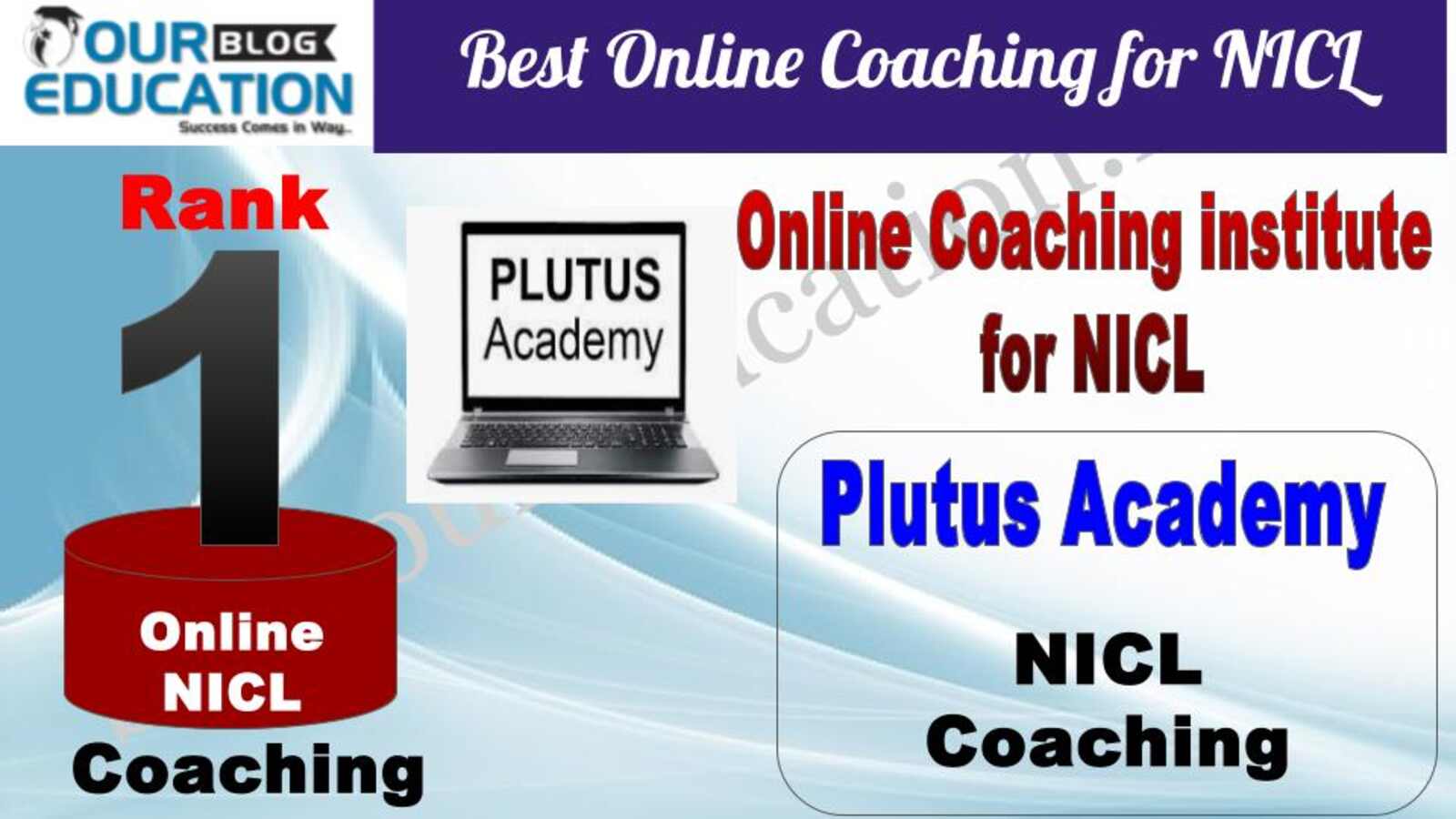 Rank 1 Plutus Academy Best Online Coaching for NICL