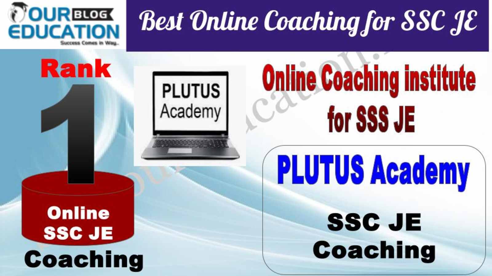 Rank 1 Plutus Academy Best Online Coaching for SSC JE