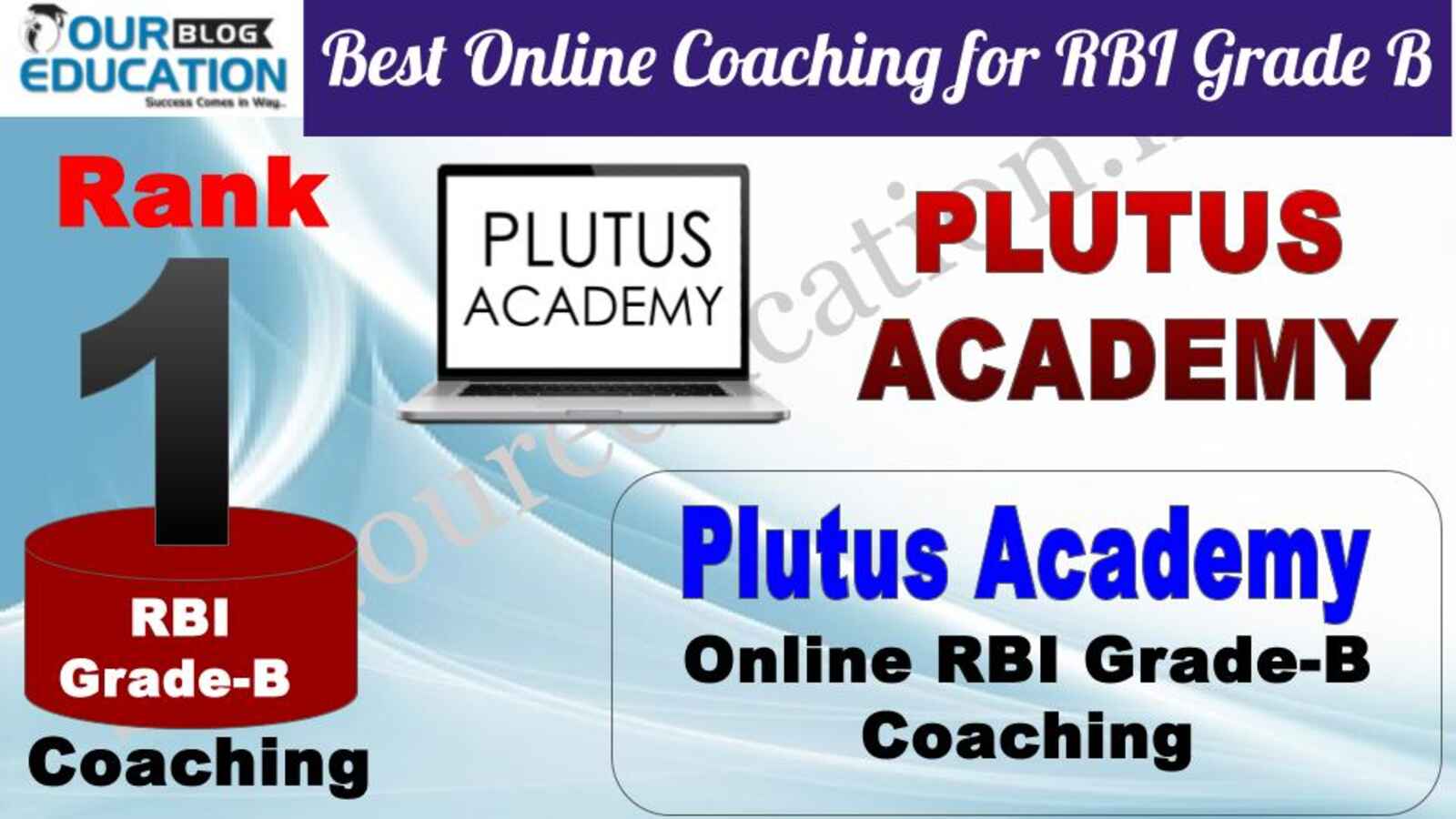Rank 1 Plutus Academy Online Coaching Institute for RBI Grade B