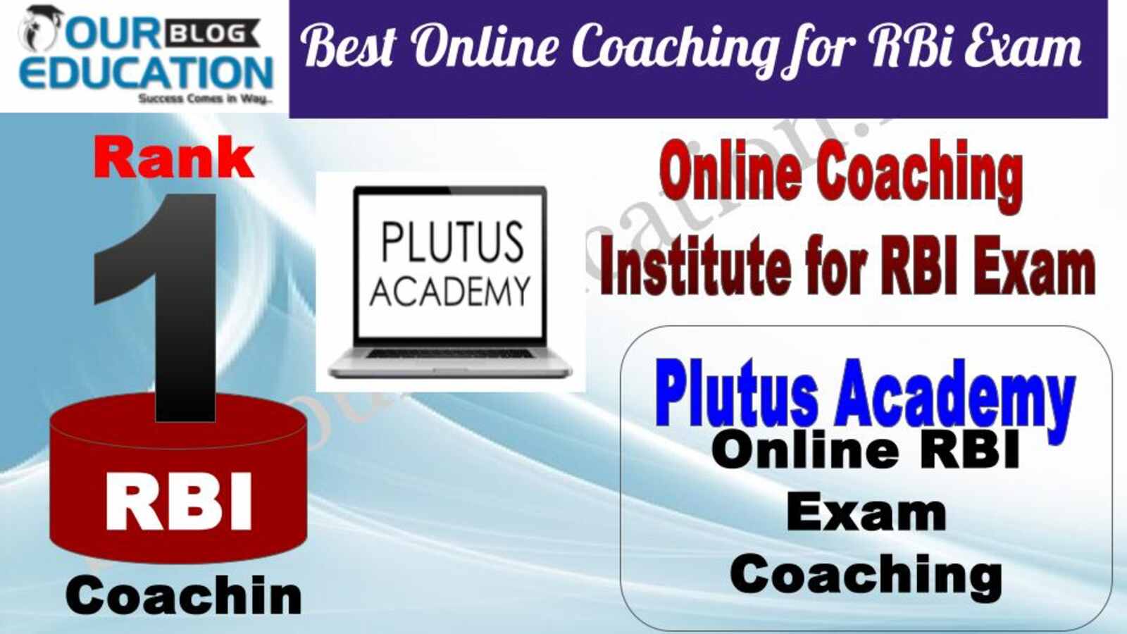 Rank 1 Plutus Academy online coaching for RBI exam