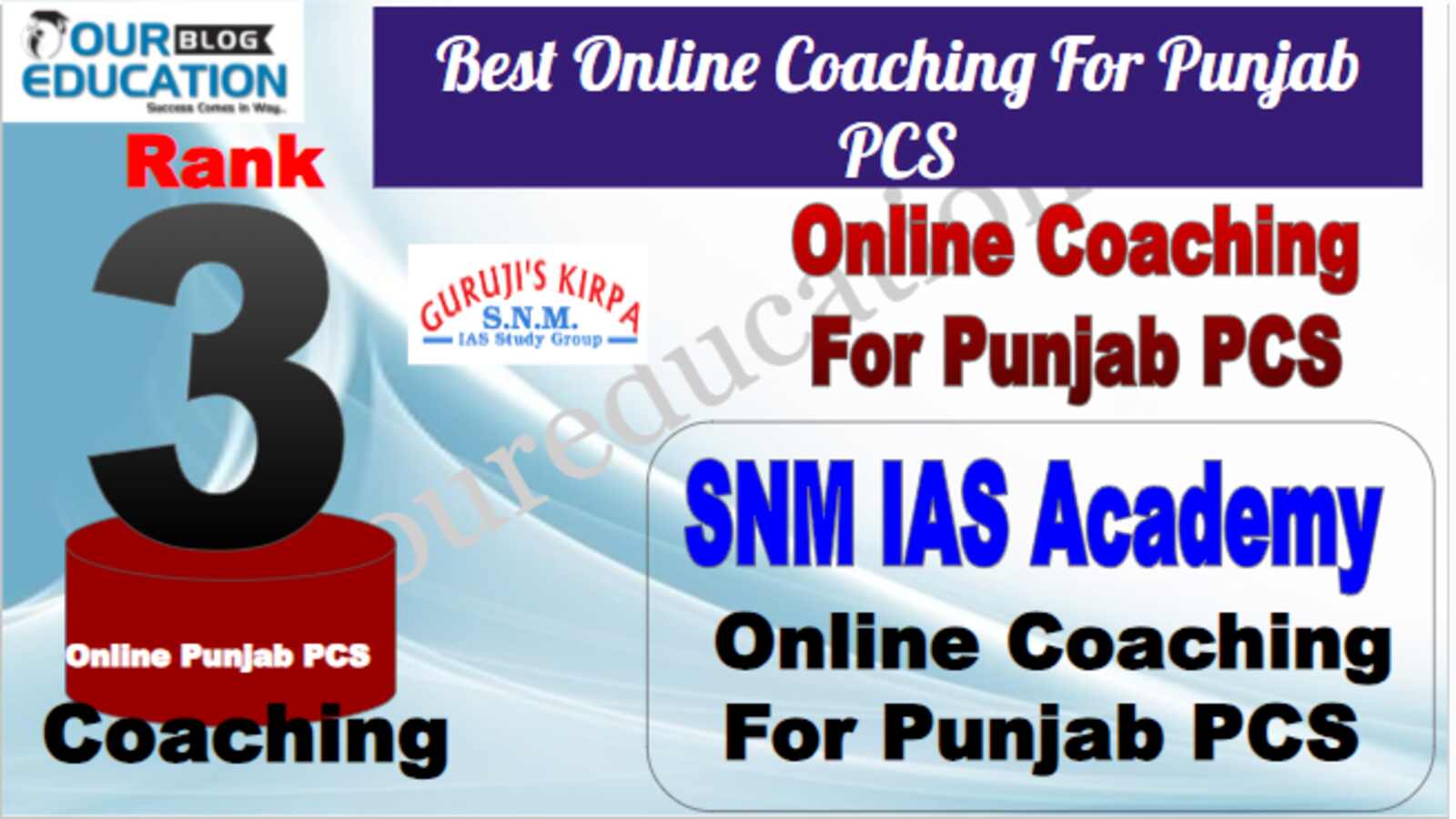 Rank 3 Best Online Coaching for Punjab PCS