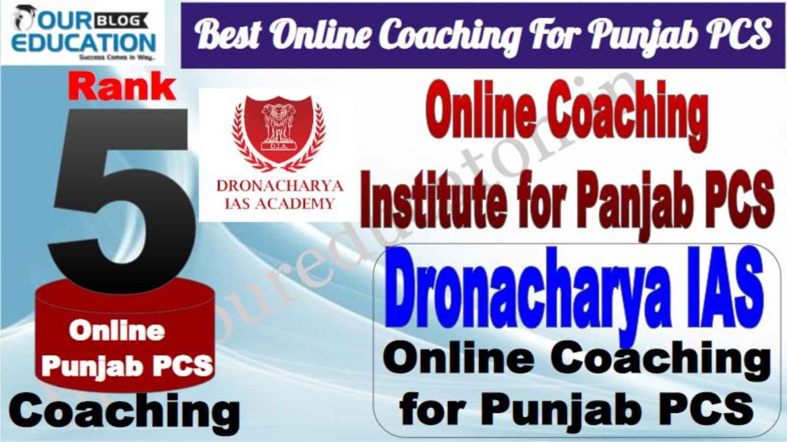 Rank 5 Best Online Coaching for Panjab PCS