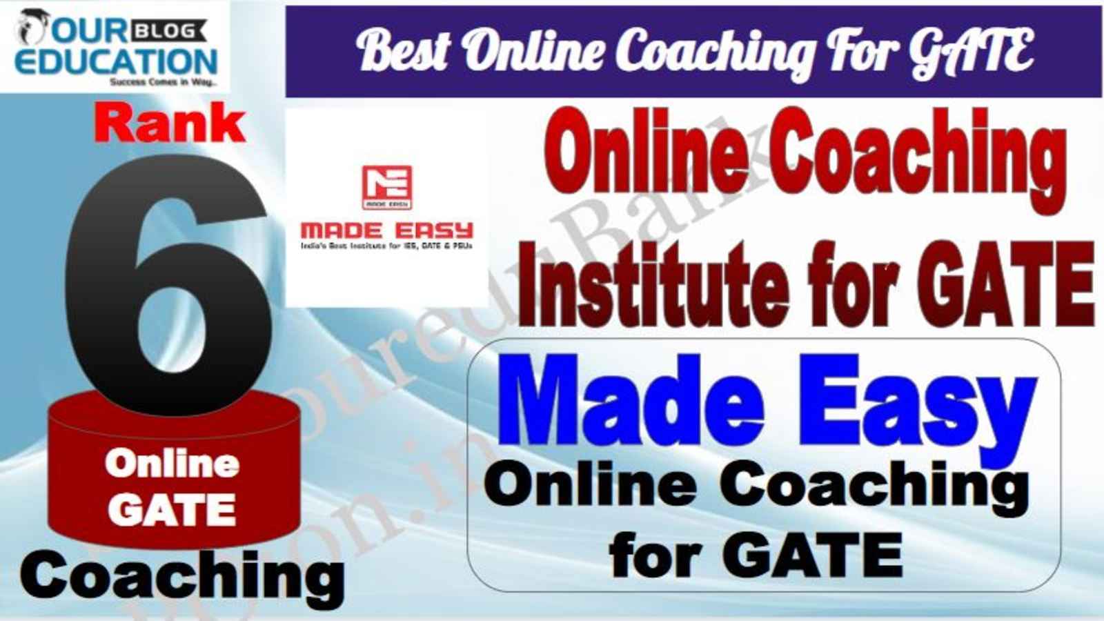 Rank 6 Best Online Coaching For GATE