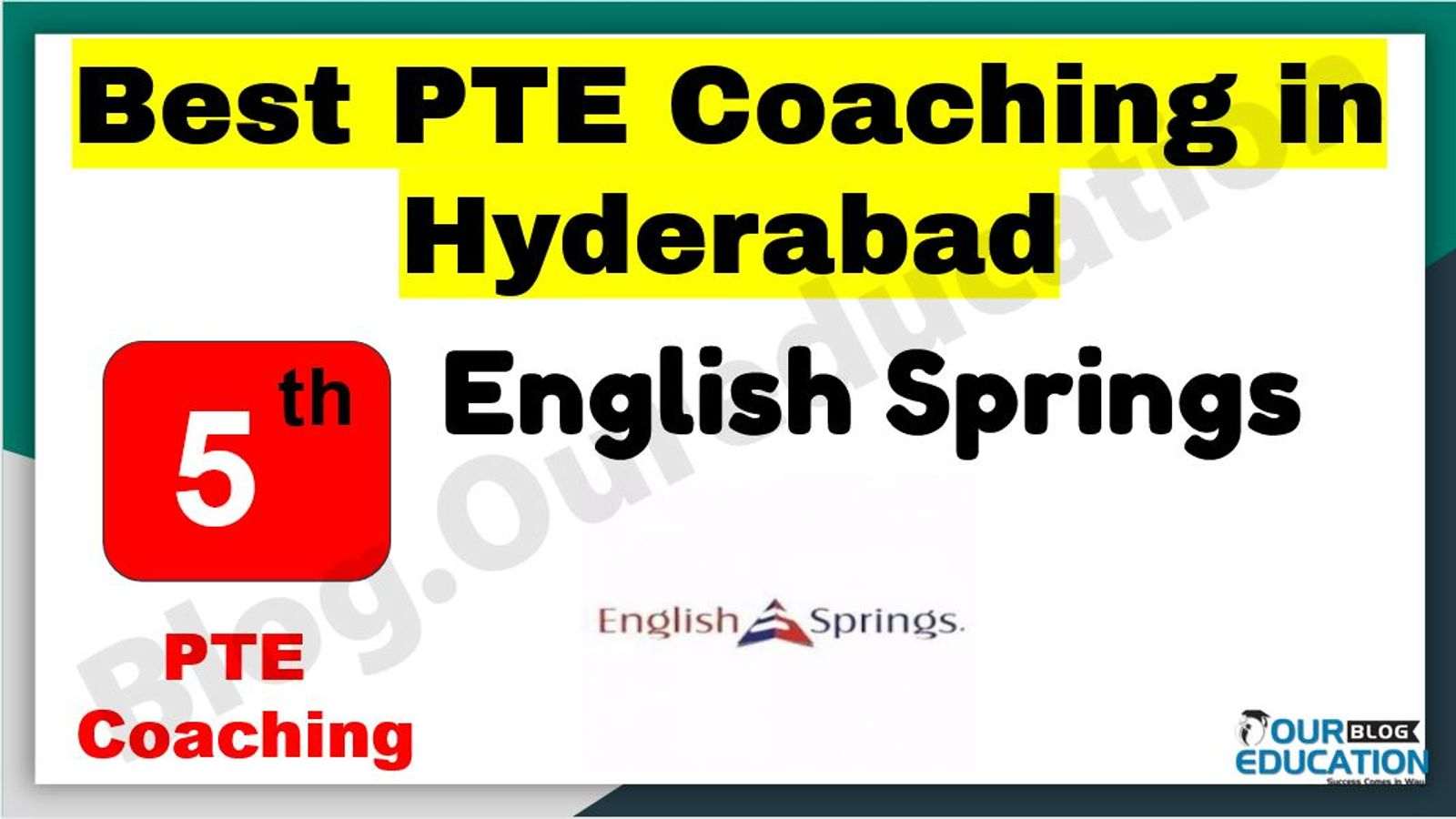 Best PTE Coaching in Hyderabad