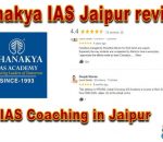 Chanakya IAS jaipur reviews