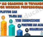TOP IAS COACHING INSTITUTE IN TRIVANDRUM FOR WORKING PROFESSIONALS