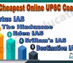 Best Cheapest Online UPSC Coaching Institute