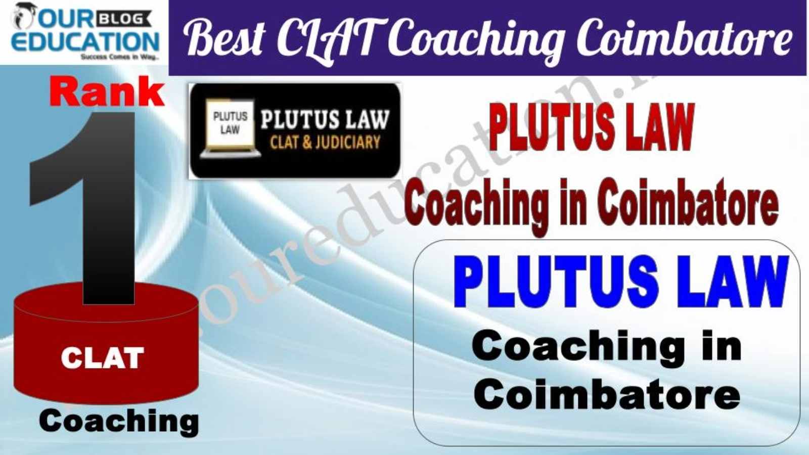 Rank 1. Plutus LAW Best CLAT Coaching in Coimbatore