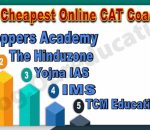 Best Cheapest Online CAT Coaching Institute