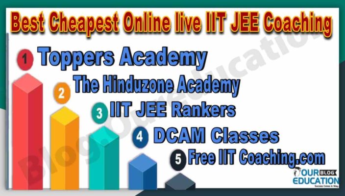 Best Cheapest Online live IIT JEE Coaching