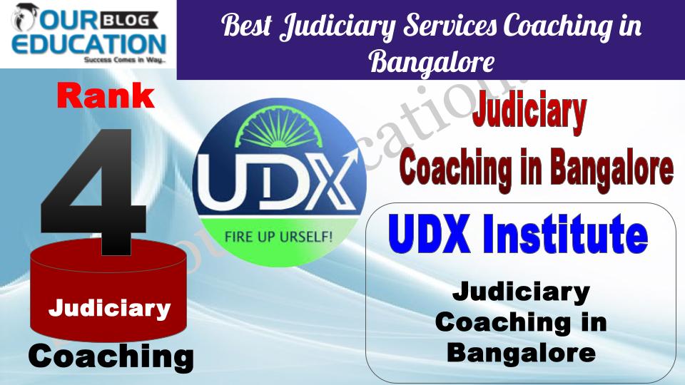 Rank 4 UDX Institute Top Best Judiciary Services Coaching in Bangalore
