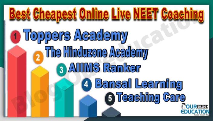 Top Cheapest Online live NEET Coaching