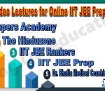 Best video lectures for online IIT JEE preparation