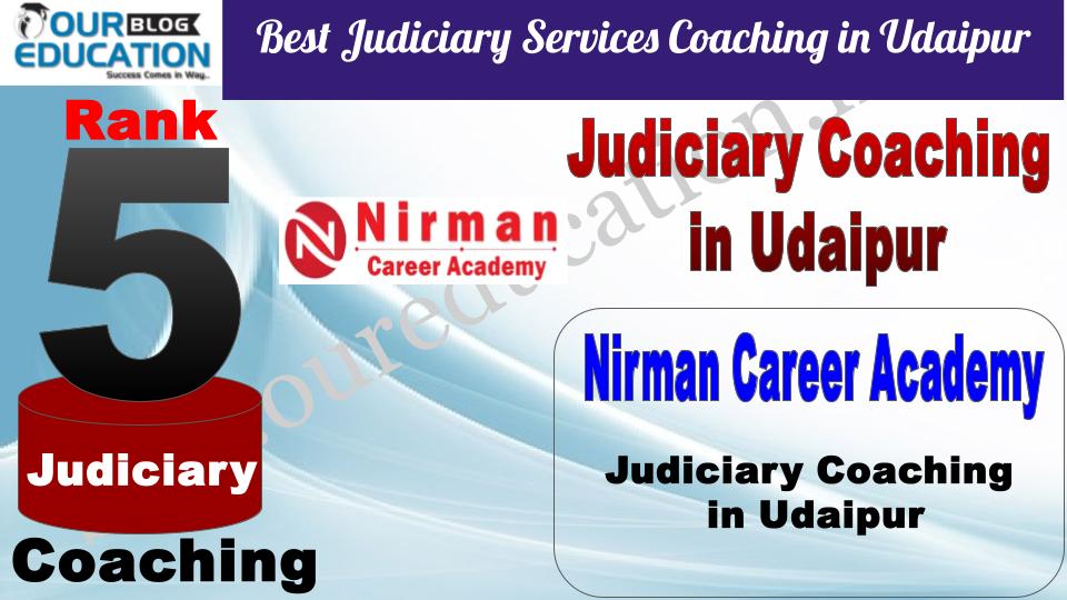Nirman Career Academy Best Judiciary Services Coaching in Udaipur