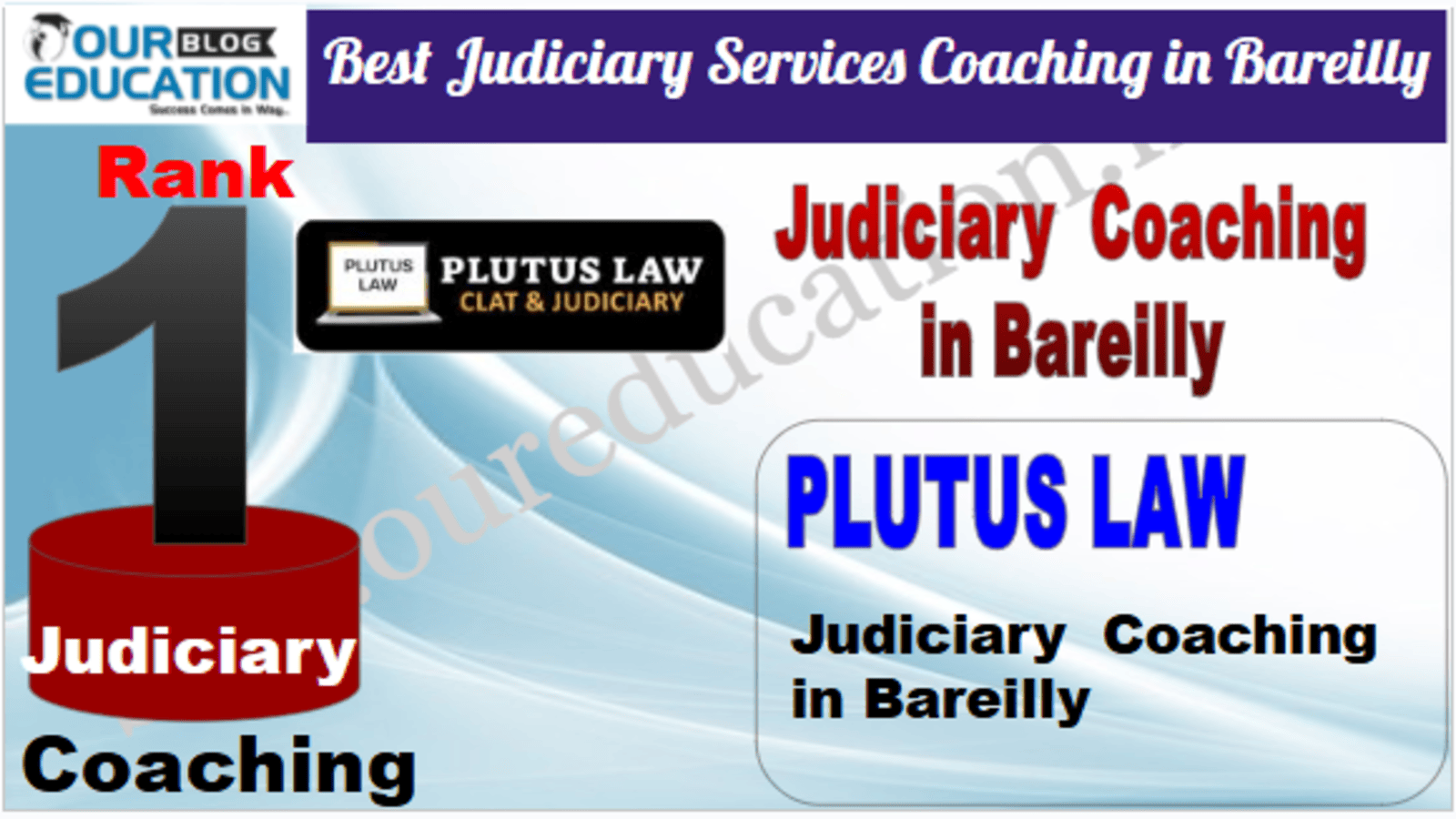 Rank 1. Plutus Law Best Judiciary Services Coaching in Bareilly