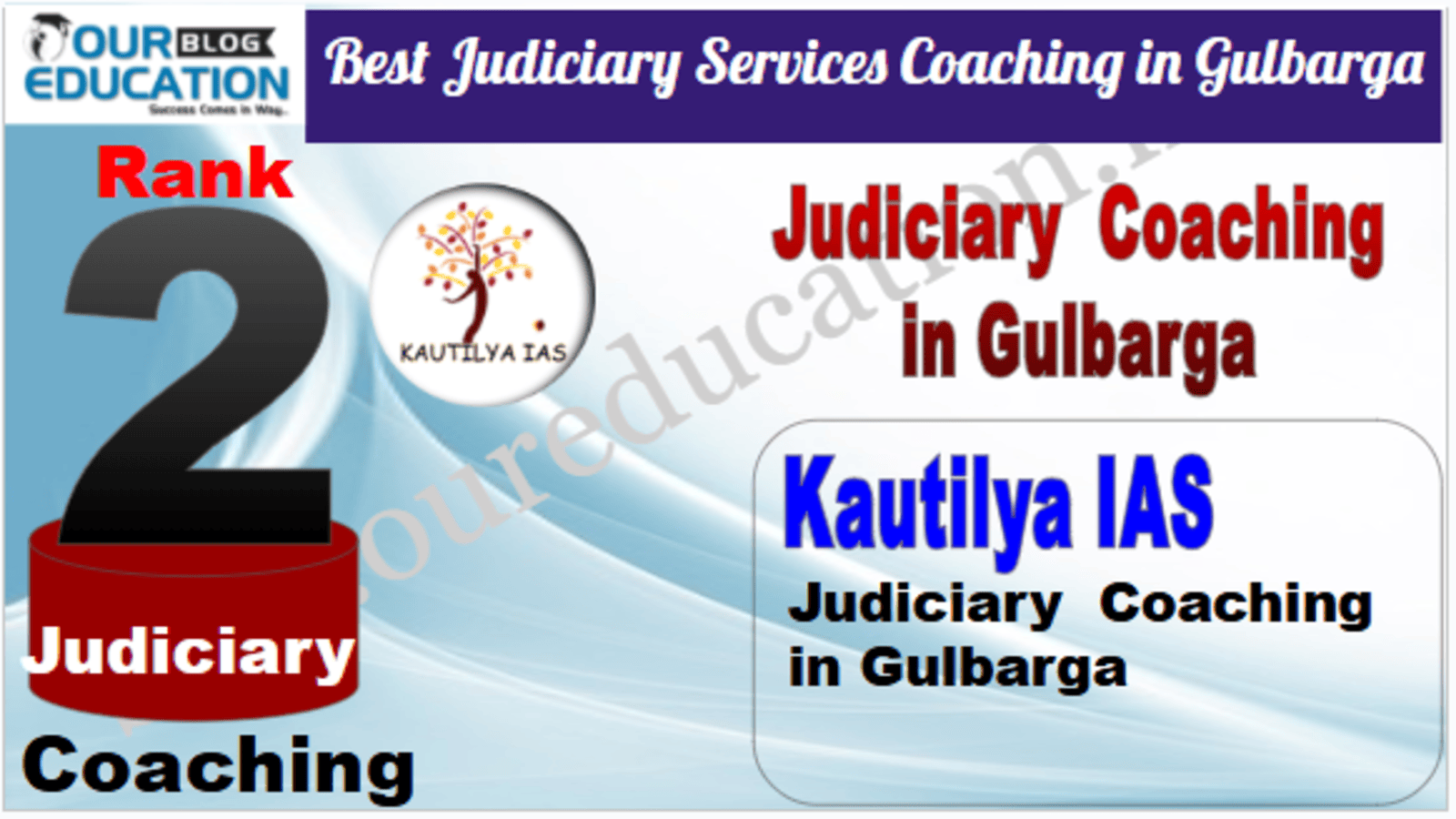 Rank 2. Kautilya IAS Best Judiciary Services Coaching in Gulbarga